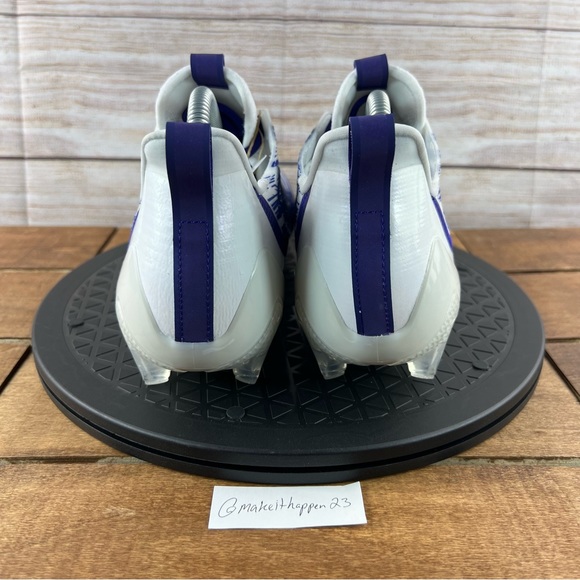 Adidas Adizero Football Cleats Purple White GZ6914 - Picture 5 of 13